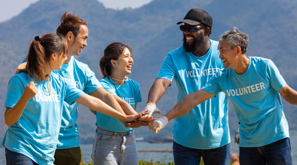 Active Volunteers working together